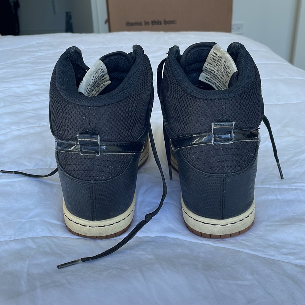 Nike Dunk Sky Hi Essential Black Gum - Wedge Womens Shoes Size 9.5 - Picture 4 of 9